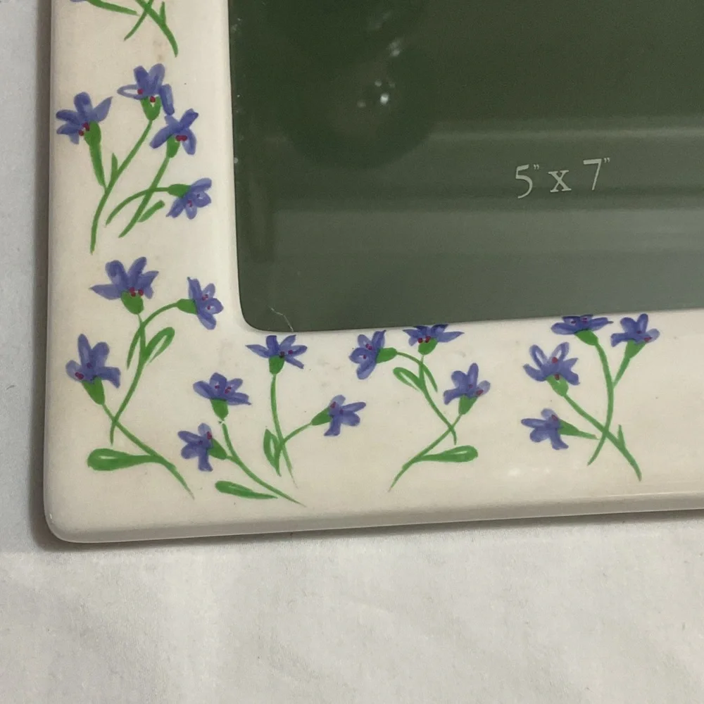 Floral Ceramic Picture Frame by
